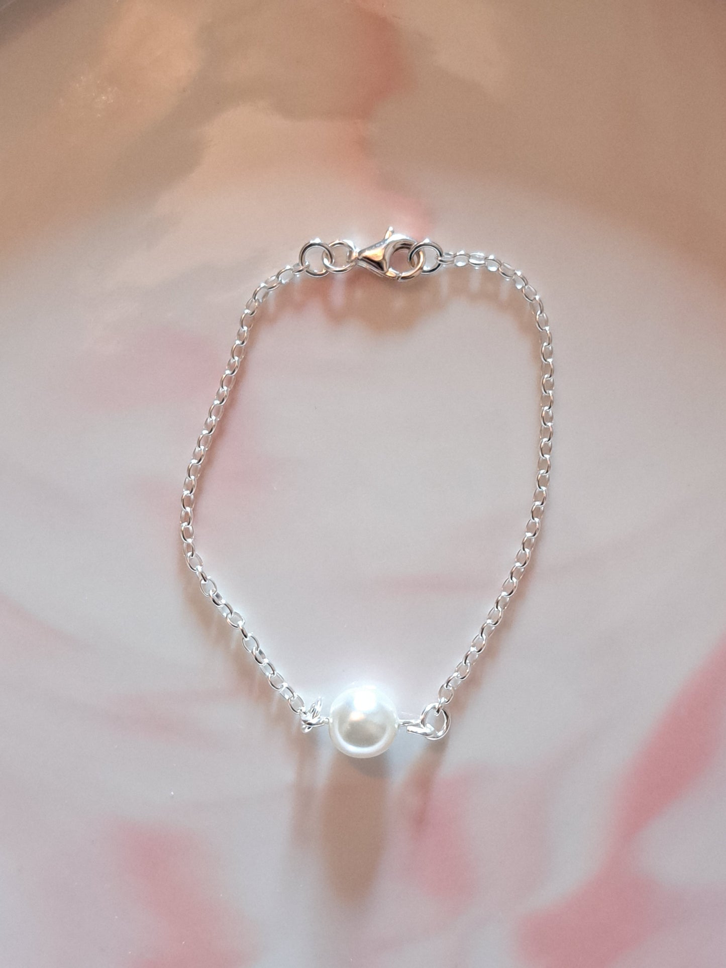Bracelet perle nacrée